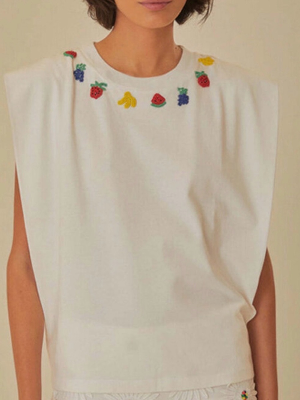 FARM RIO fruit embellished tshirt - Picture 2 of 4